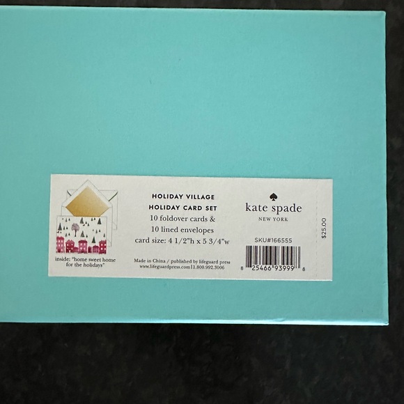 Kate Spade Holiday Village Holiday Card Set - Picture 3 of 6